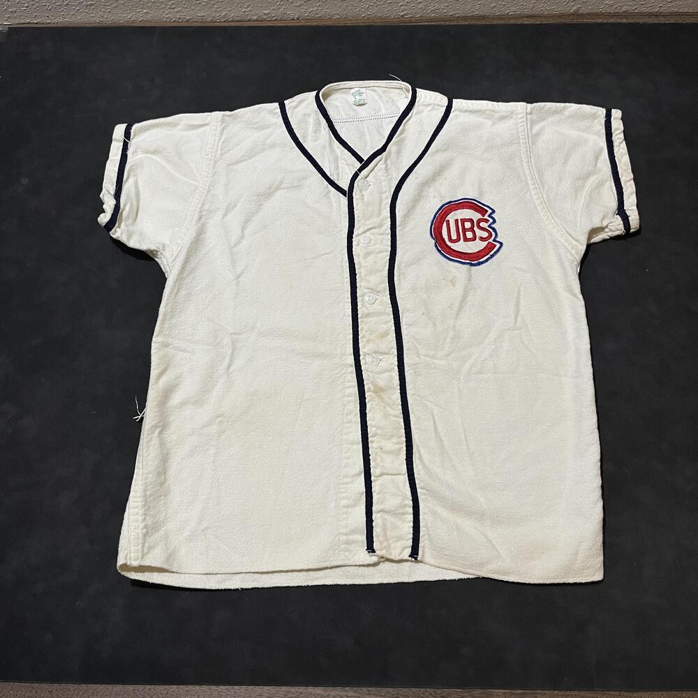 Vintage Chicago Cubs Jersey Russell Southern Co 1950s MLB Baseball USA Relic 40s